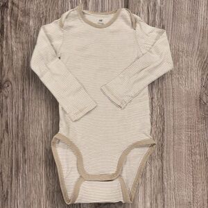 H&M striped bodysuit organic cotton